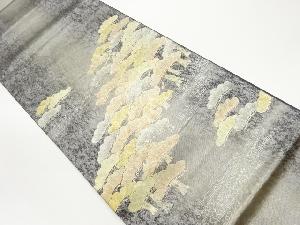 京藝製　金彩松に流水模様袋帯